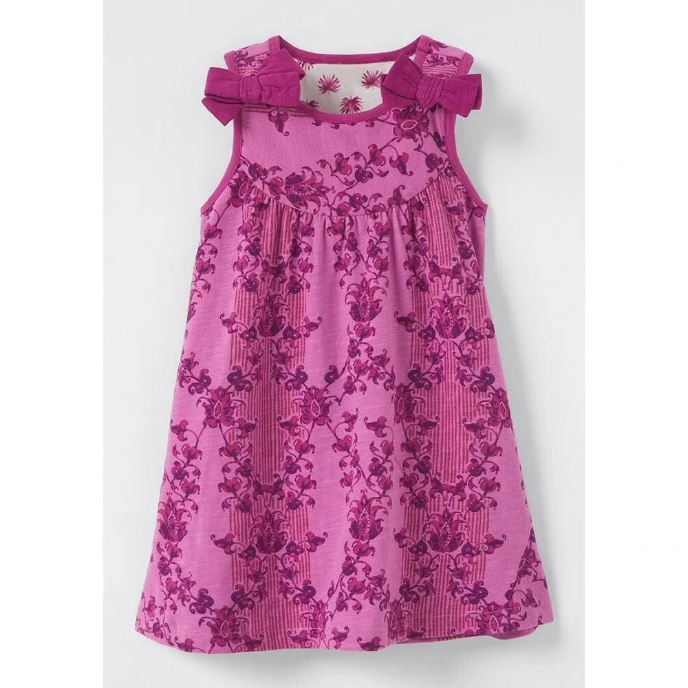 Matilda Jane Girls Clearwater Pink Floral Bow Sleeveless Dress Size 8 33045D